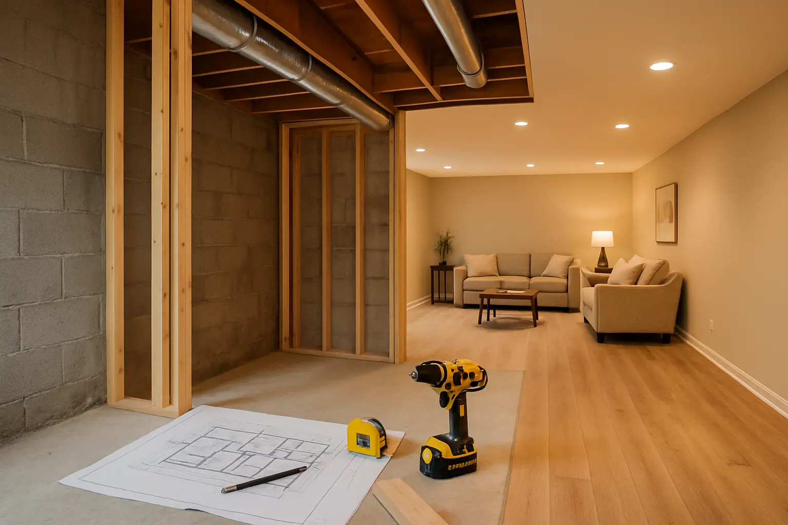 Camp Hill's Hidden Gems: Transforming Unfinished Basements into Profitable Living Spaces