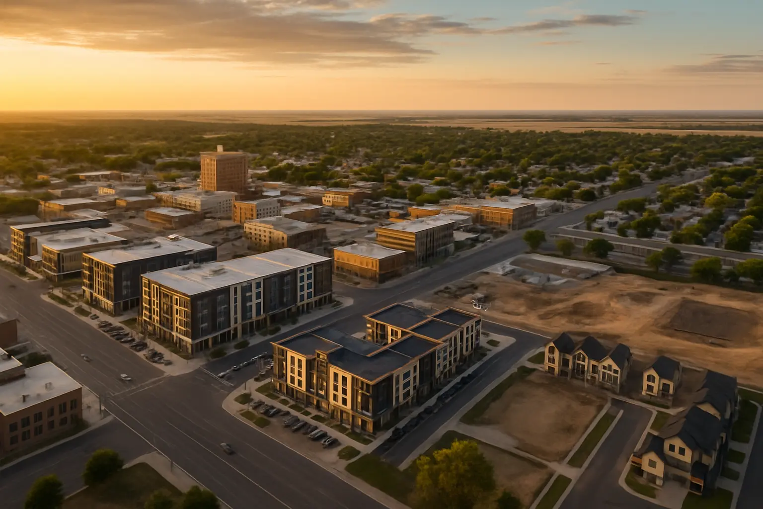 The Texas Panhandle's Commercial Corridor: From Dumas to Canyon