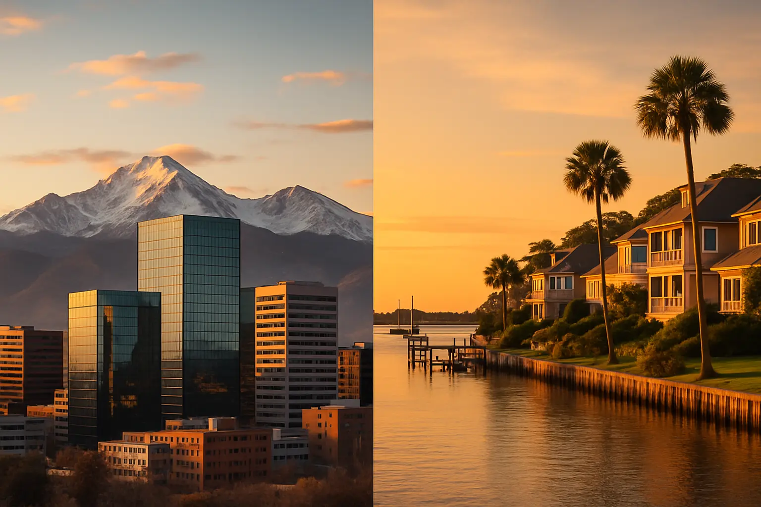 From Rocky Mountains to Coastal Plains: A Tale of Two Real Estate Markets