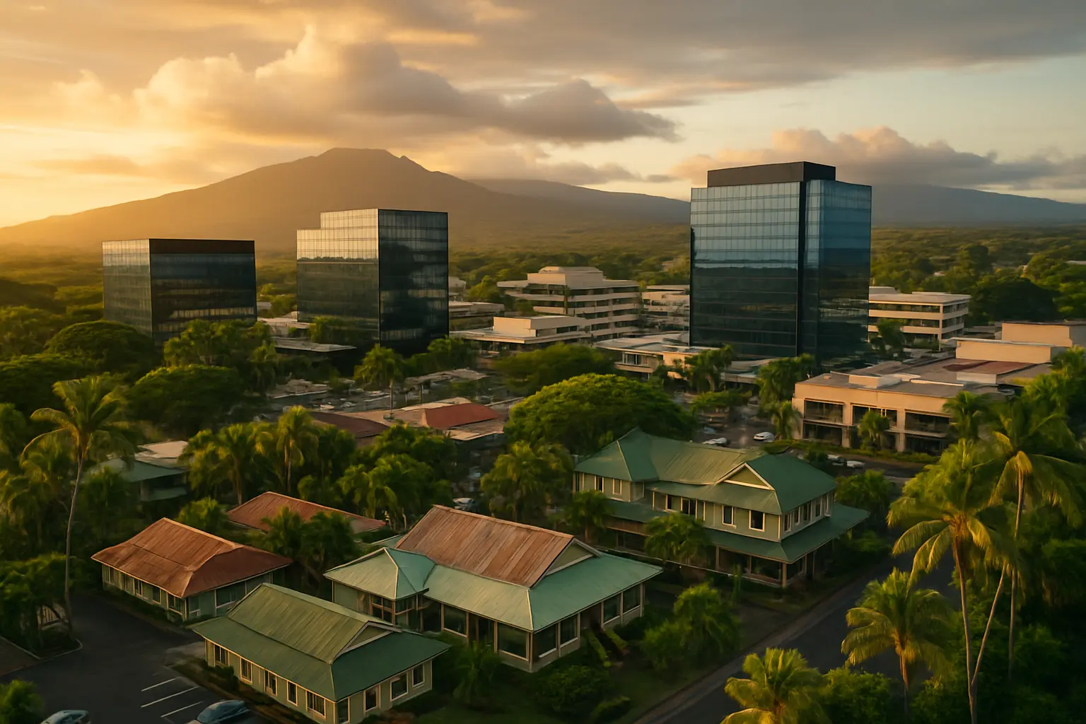 From Sugar to Skylines: Big Island's Commercial Evolution
