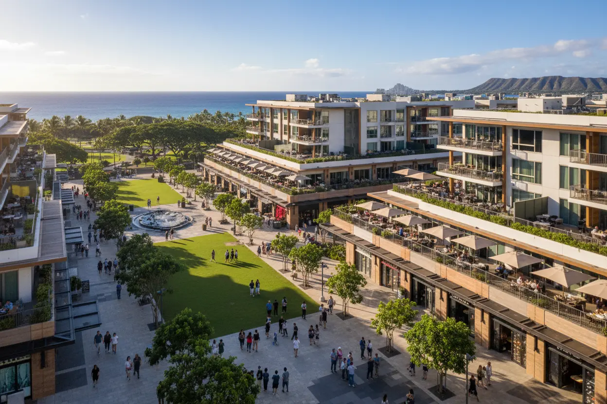 Oahu's Mixed-Use Real Estate: Where Commercial Meets Residential Living